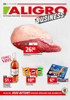 Vorschau des Merkblatts Aligro aktionen Business Chavannes, Matran, Genève, Sion vom Shop Aligro gültig von 01.06.2026 bis 06.06.2026