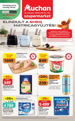 Auchan - Auchan Szupermarket akciós újság megtekintése, amely érvényes 2026.09.24.-től