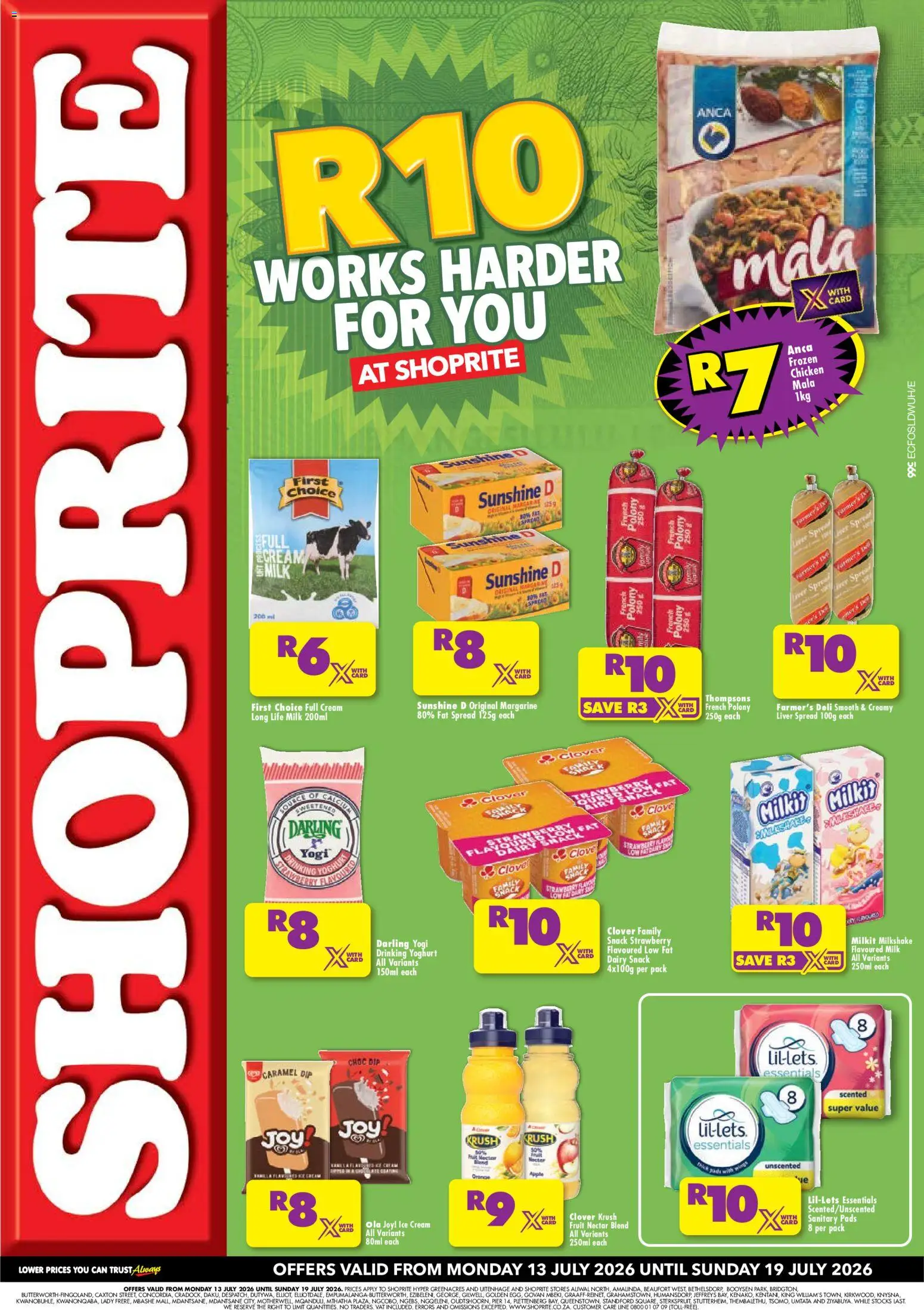 Preview of Shoprite flyer valid from 13/07/2026