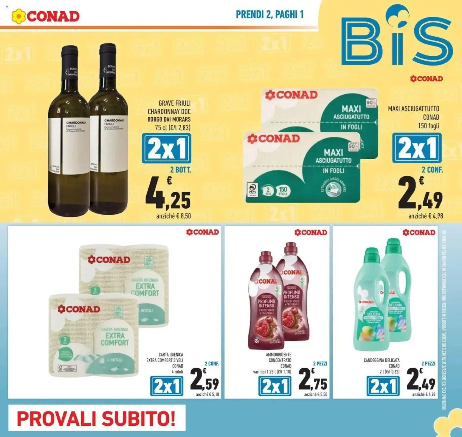 Anteprima dell'opuscolo Conad volantino Gonzaga dal negozio Conad valido da 21/10/2026 - Profumo, Carta igienica, Candeggina, Ammorbidente, Asciugatutto