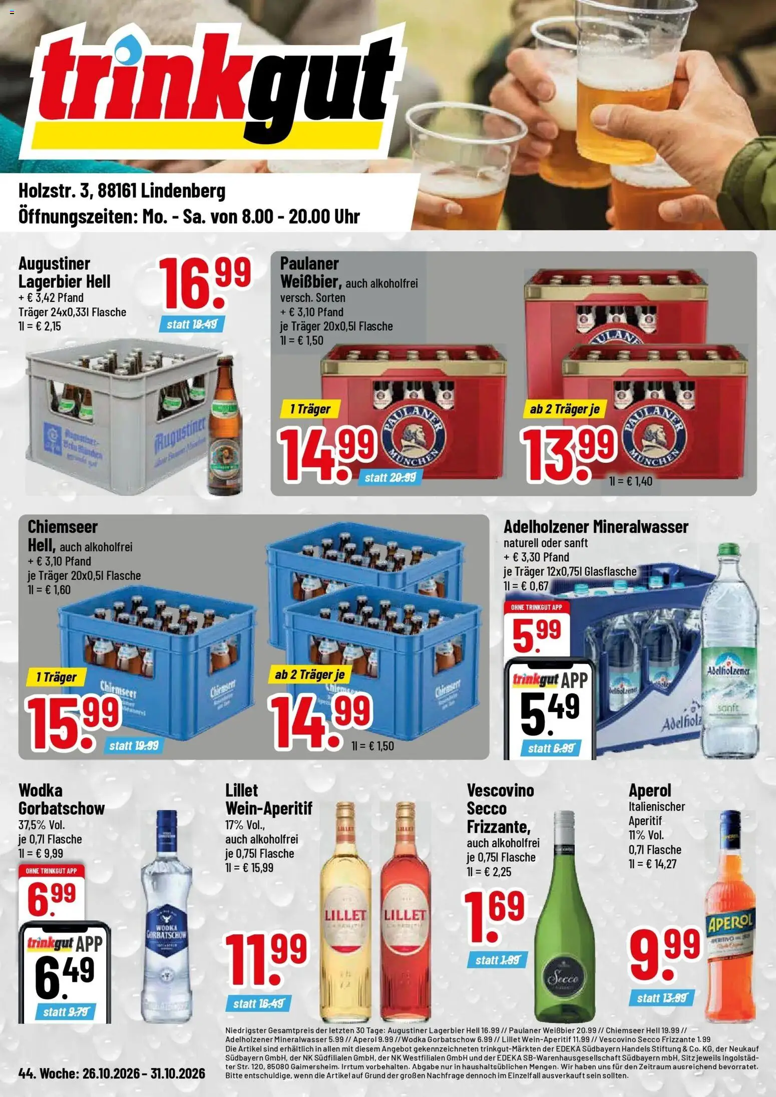 Vorschau von dem Prospekt des Geschäftes Trinkgut, gültig ab dem 26.10.2026