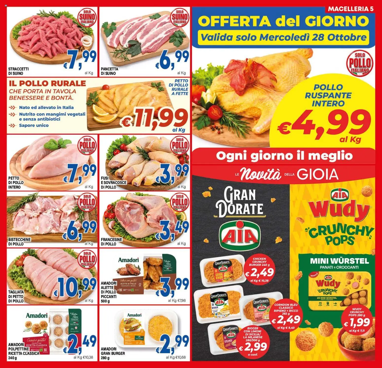 Anteprima dell'opuscolo DEM volantino dal negozio DEM valido da 23/10/2026 - Pollo, Wurstel, Petto di Pollo, Porta, Pancetta, Suino, Limoni