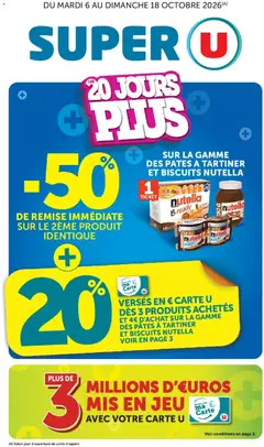 Prévisualisation de Super U catalogue du magasin Super U formulaire valide 06/10/2026