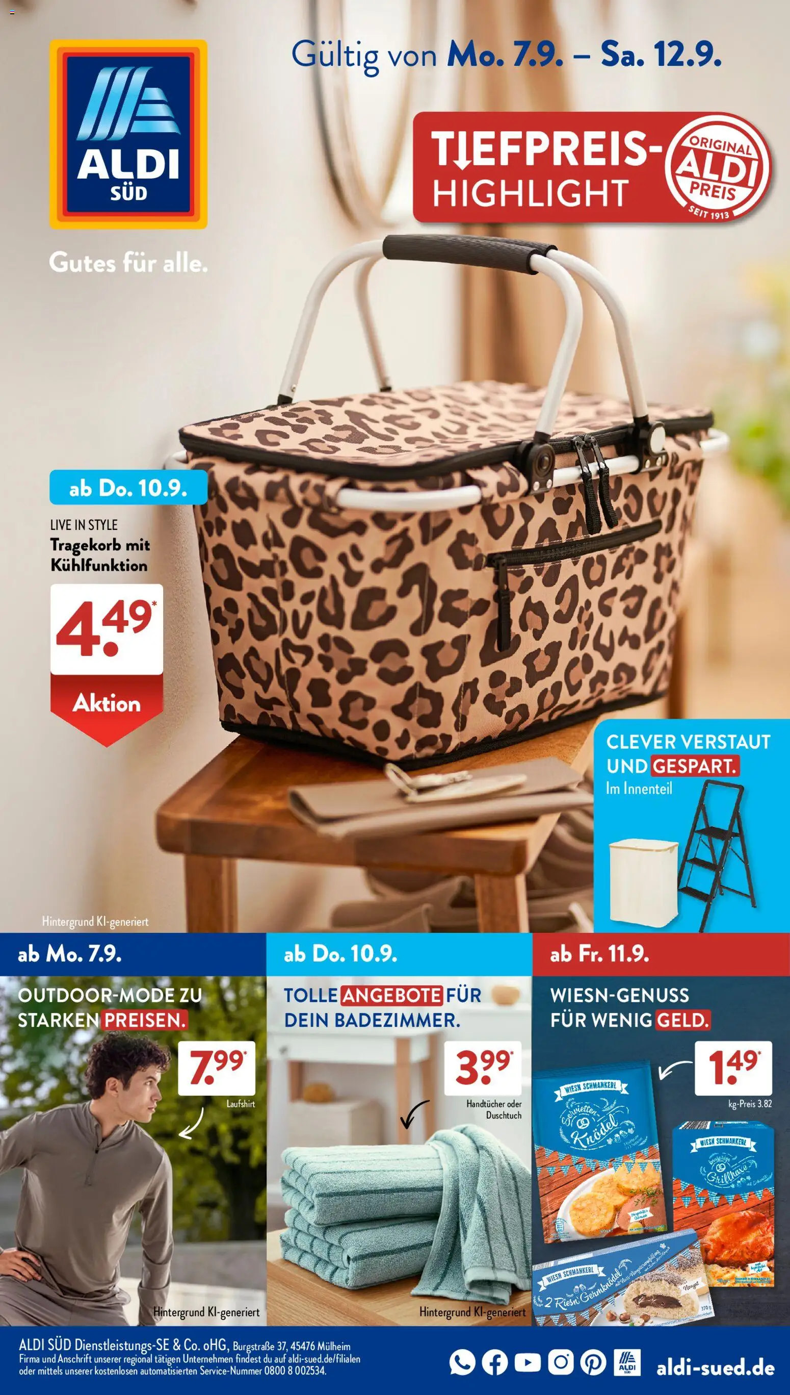 Vorschau von dem Prospekt des Geschäftes Aldi Süd, gültig ab dem 07.09.2026