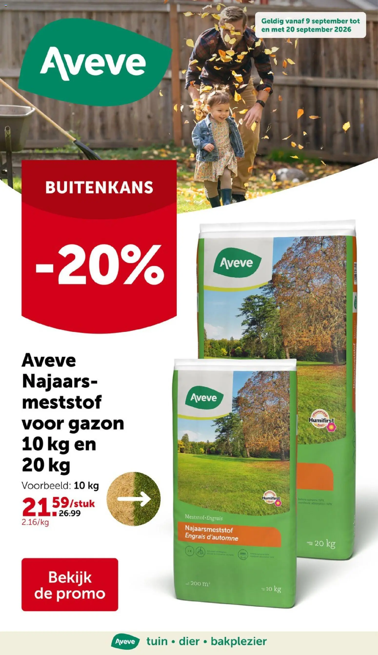 Voorbeeld van Aveve Folder van winkel Aveve geldig vanaf 09/09/2026
