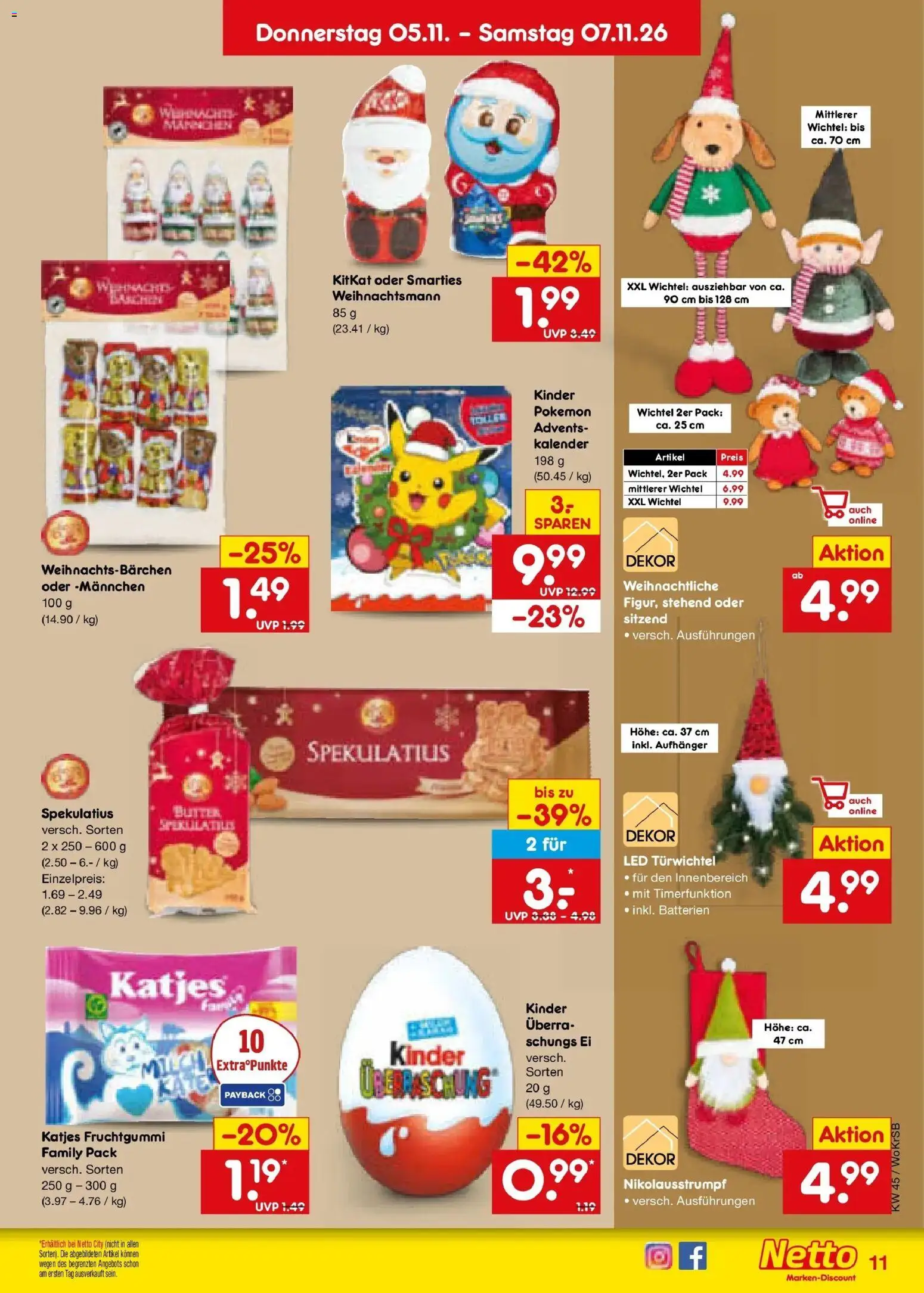 Vorschau von dem Prospekt des Geschäftes Netto Marken-Discount, gültig ab dem 02.11.2026 - Butter, Batterien, Katjes, Smarties
