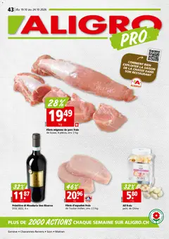 Vorschau des Merkblatts Aligro aktionen Chavannes, Matran, Genève, Sion vom Shop Aligro gültig von 19.10.2026 bis 24.10.2026