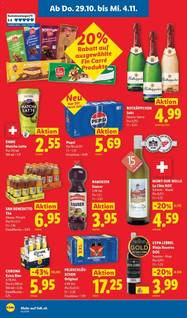 Neue Lidl Aktionen ab 29.10.