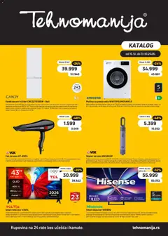 Pregled Tehnomanija kataloga - važi od 10.10.2026