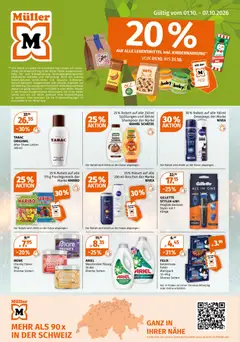 Vorschau des Merkblatts Müller aktionen vom Shop Müller gültig von 01.10.2026 bis 07.10.2026