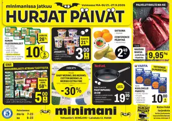 Kaupan Minimani Minimani tarjoukset - Vaasa esikatselu, voimassa 21/09/2026