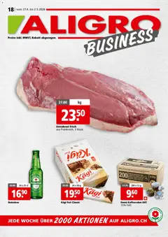 Vorschau des Merkblatts Aligro aktionen Business Chavannes, Matran, Genf, Sitten vom Shop Aligro gültig von 27.05.2026 bis 02.05.2027