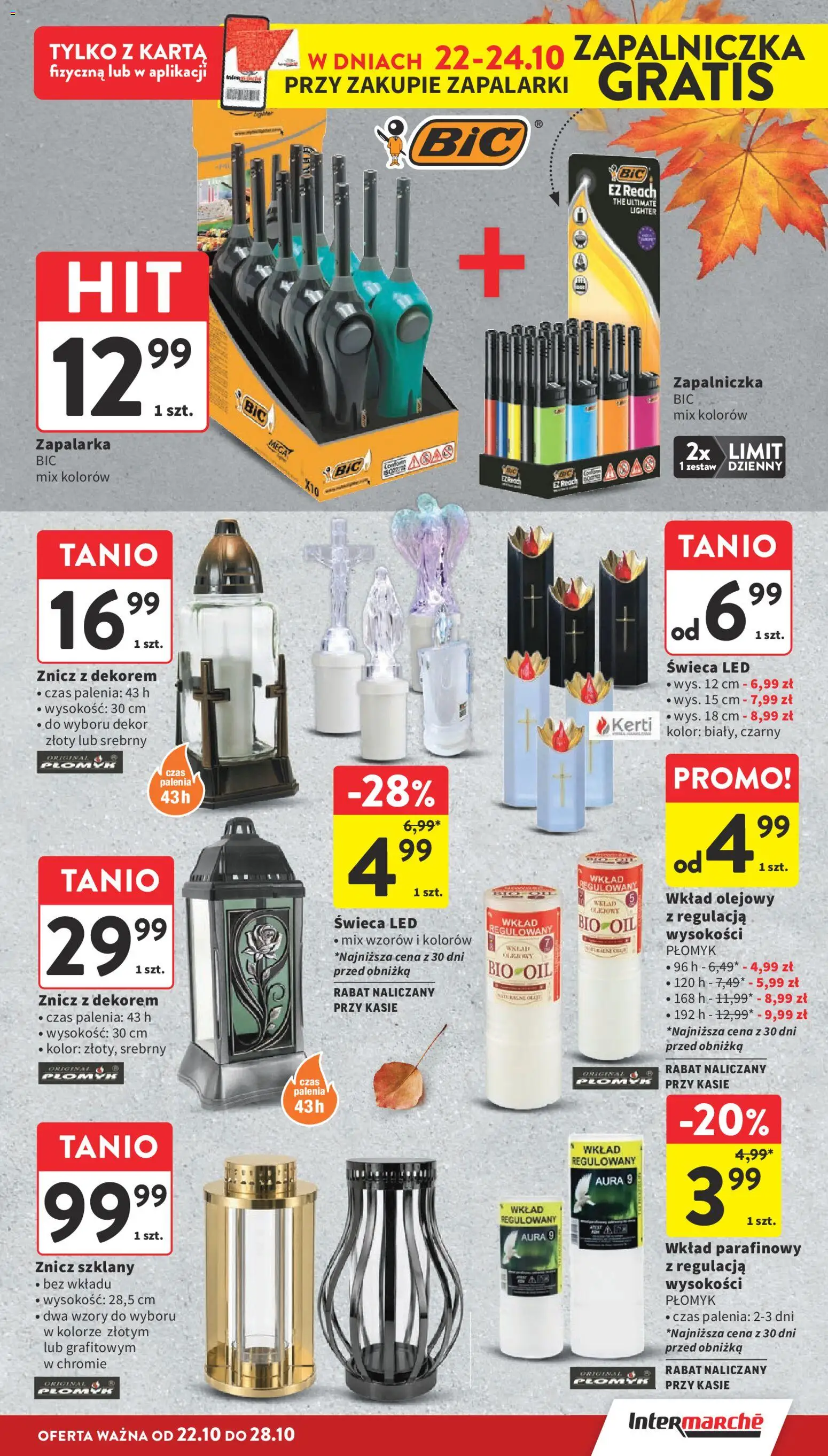 Pogląd gazetki "Intermarche gazetka" ze sklepu Intermarche ważnej od 22.10.2026 - Karta, Świeca