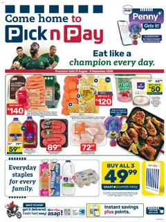 Preview of Pick n Pay flyer valid from 31/08/2026