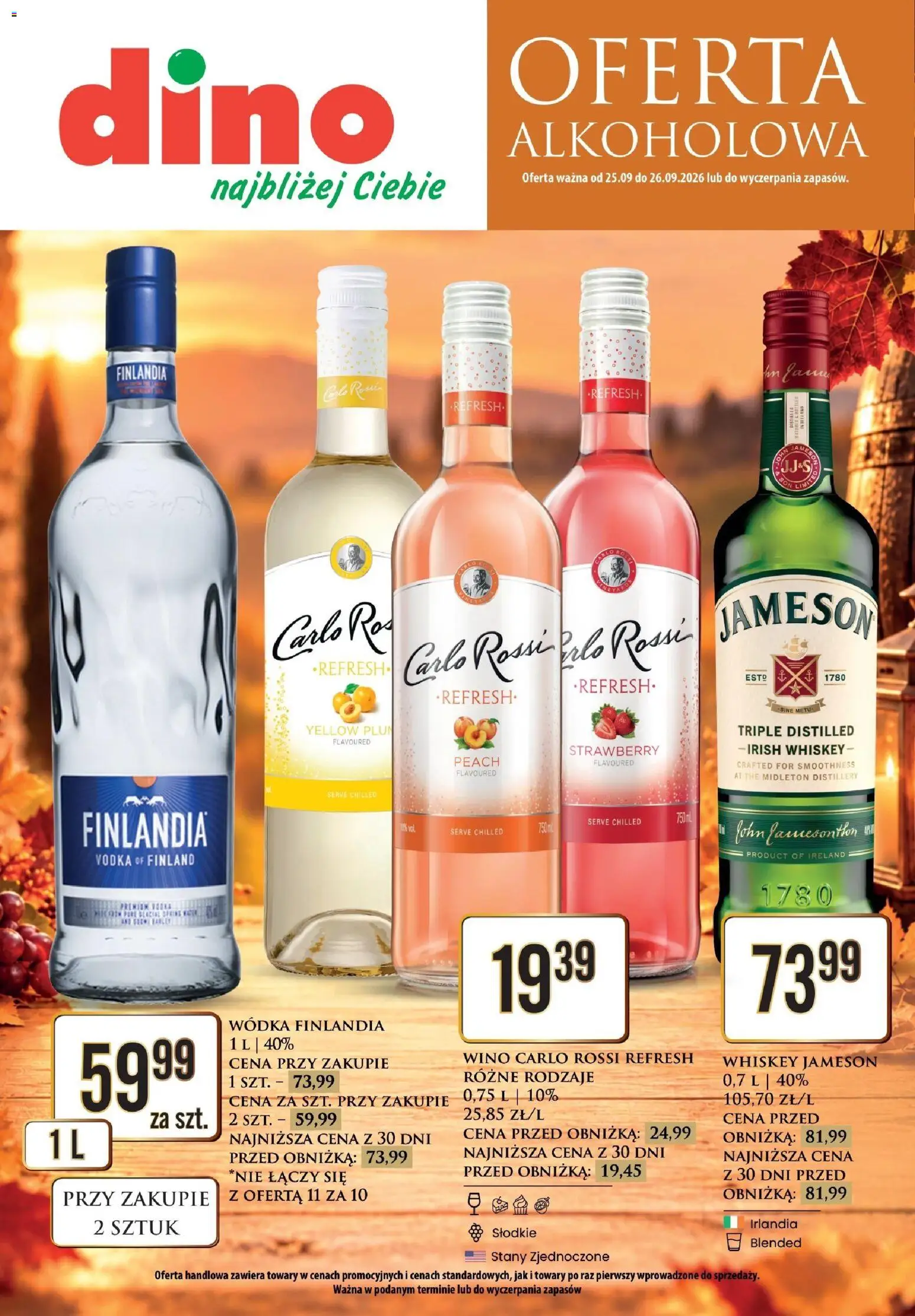 Pogląd gazetki "Dino gazetka alkoholowa" ze sklepu Dino ważnej od 25.09.2026