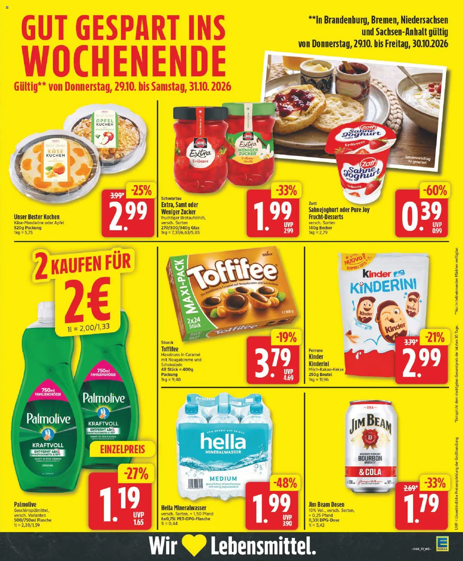 Vorschau von dem Prospekt des Geschäftes Edeka, gültig ab dem 26.10.2026