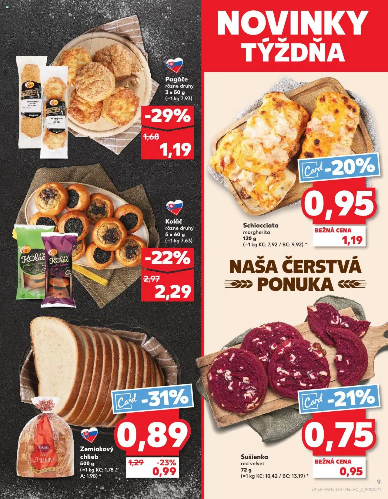 Náhľad Kaufland letáku platného od 16.10.2025 - Koláč, Chlieb