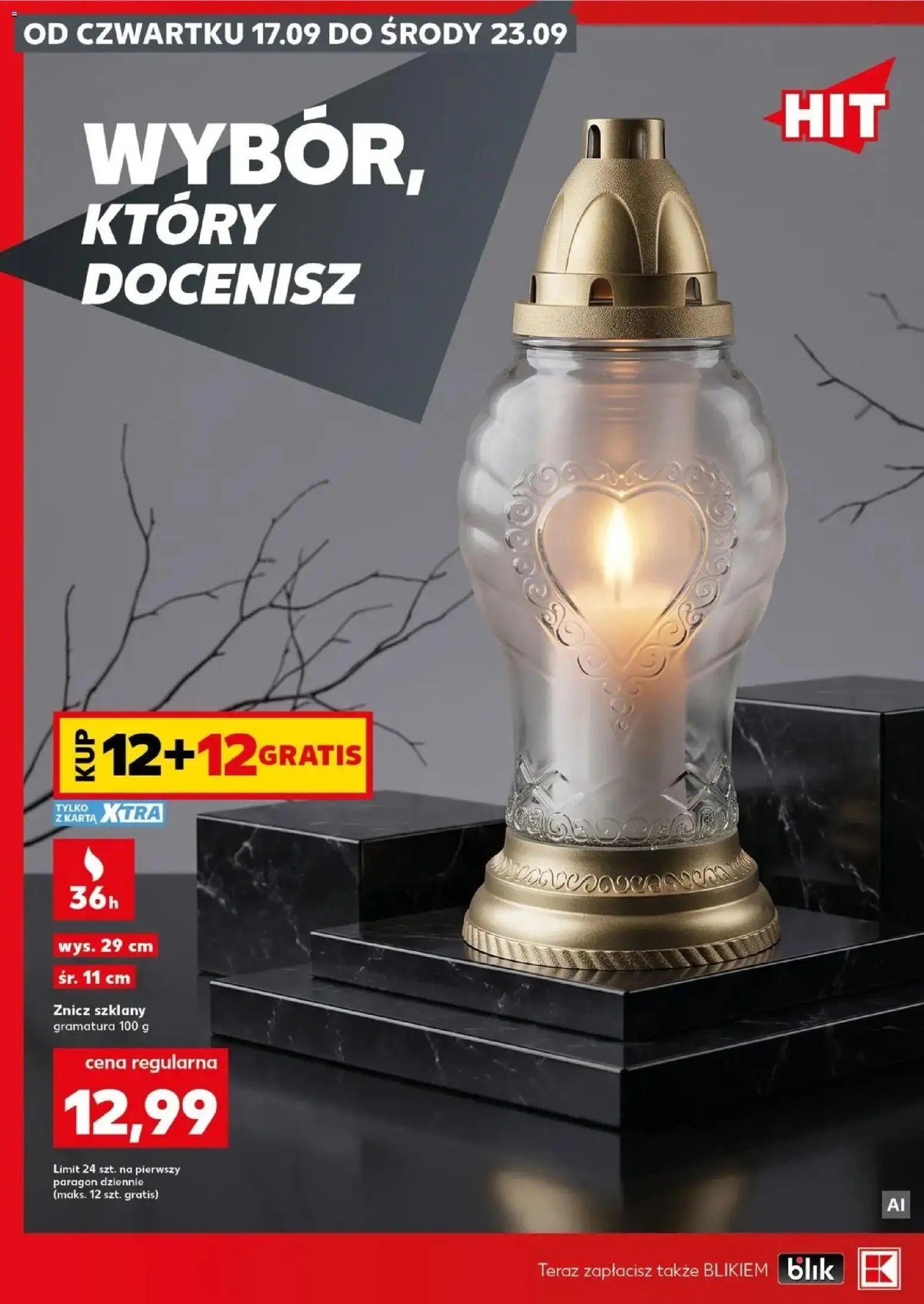 Pogląd gazetki "Kaufland gazetka - Znicze" ze sklepu Kaufland ważnej od 17.09.2026
