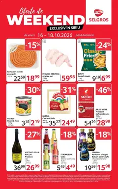 Previzualizarea de cataloage: Selgros Selgros Catalog Oferte de weekend exclusiv în Sibiu valabil de la 16.10.2026