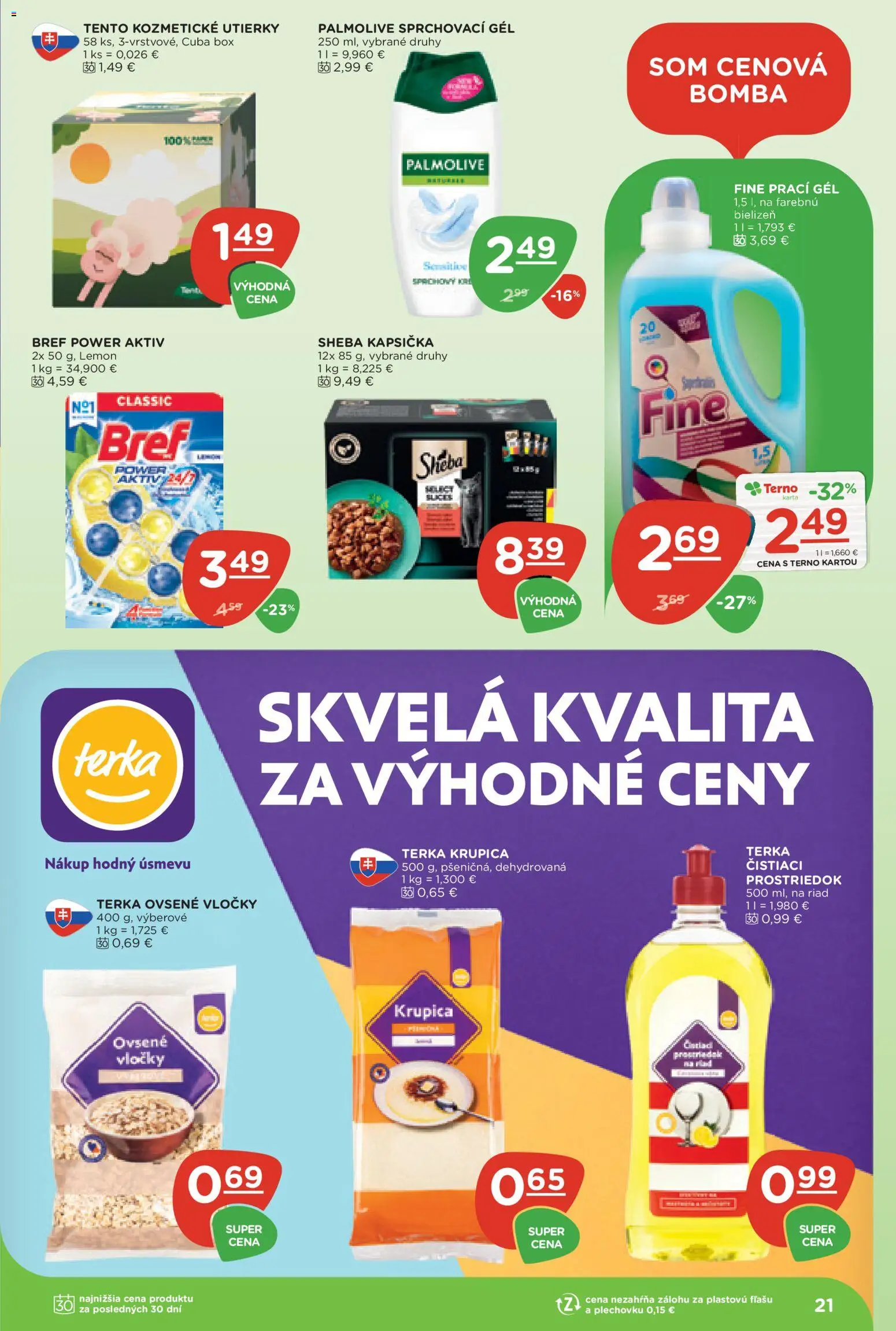 Náhľad Terno letáku platného od 10.09.2026 - Ovsené vločky, Krupica, Vločky, Riad, Utierky, Prací gél