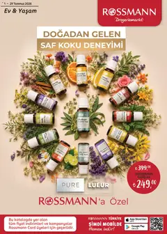 Rossmann Rossmann - Temmuz Ev & Yaşam Kataloğu 01.07.2026 - Broşürünün önizlemesi