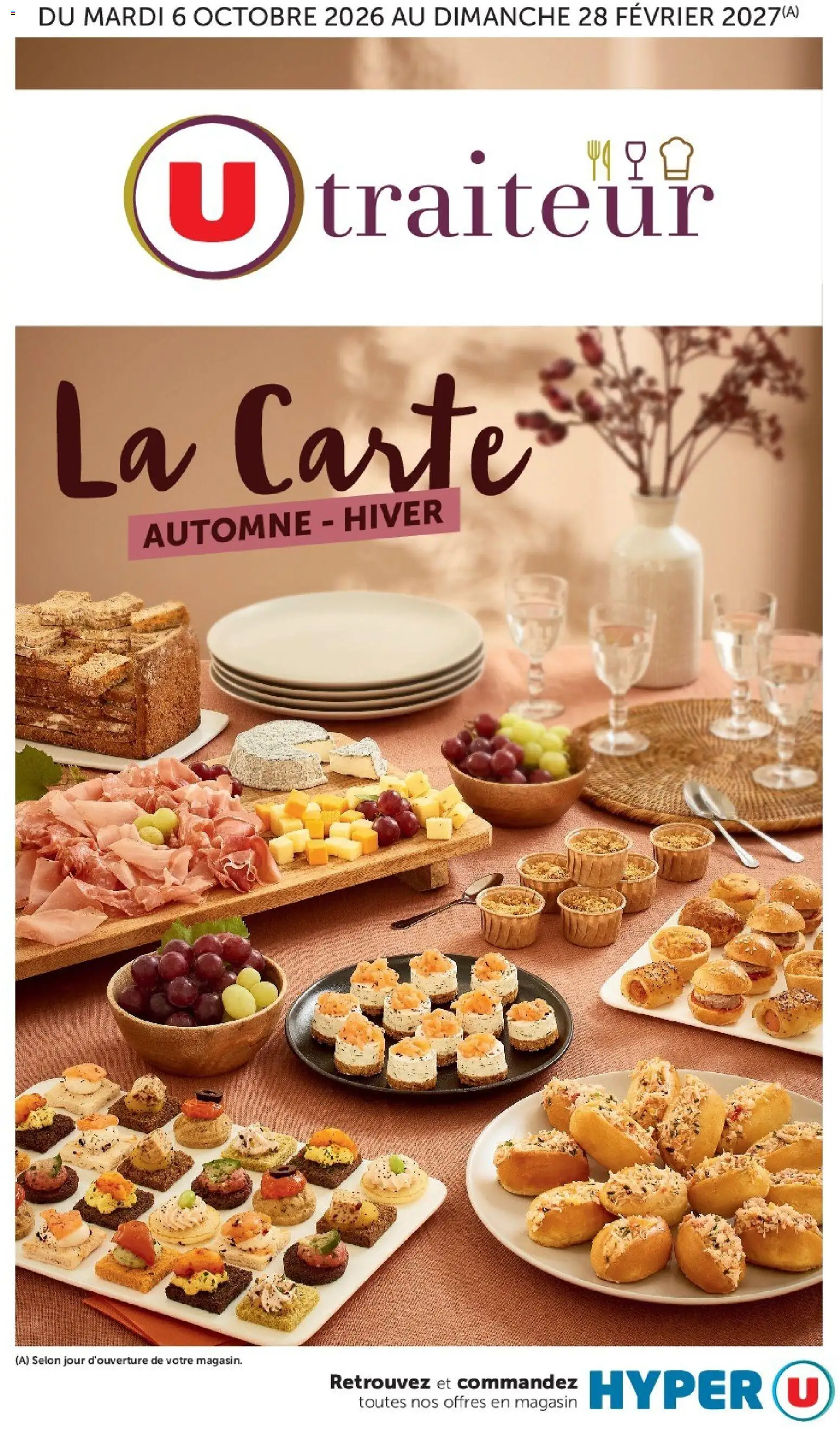 Prévisualisation de Hyper U - La carte Automne Hiver du magasin Hyper U formulaire valide 06/10/2026