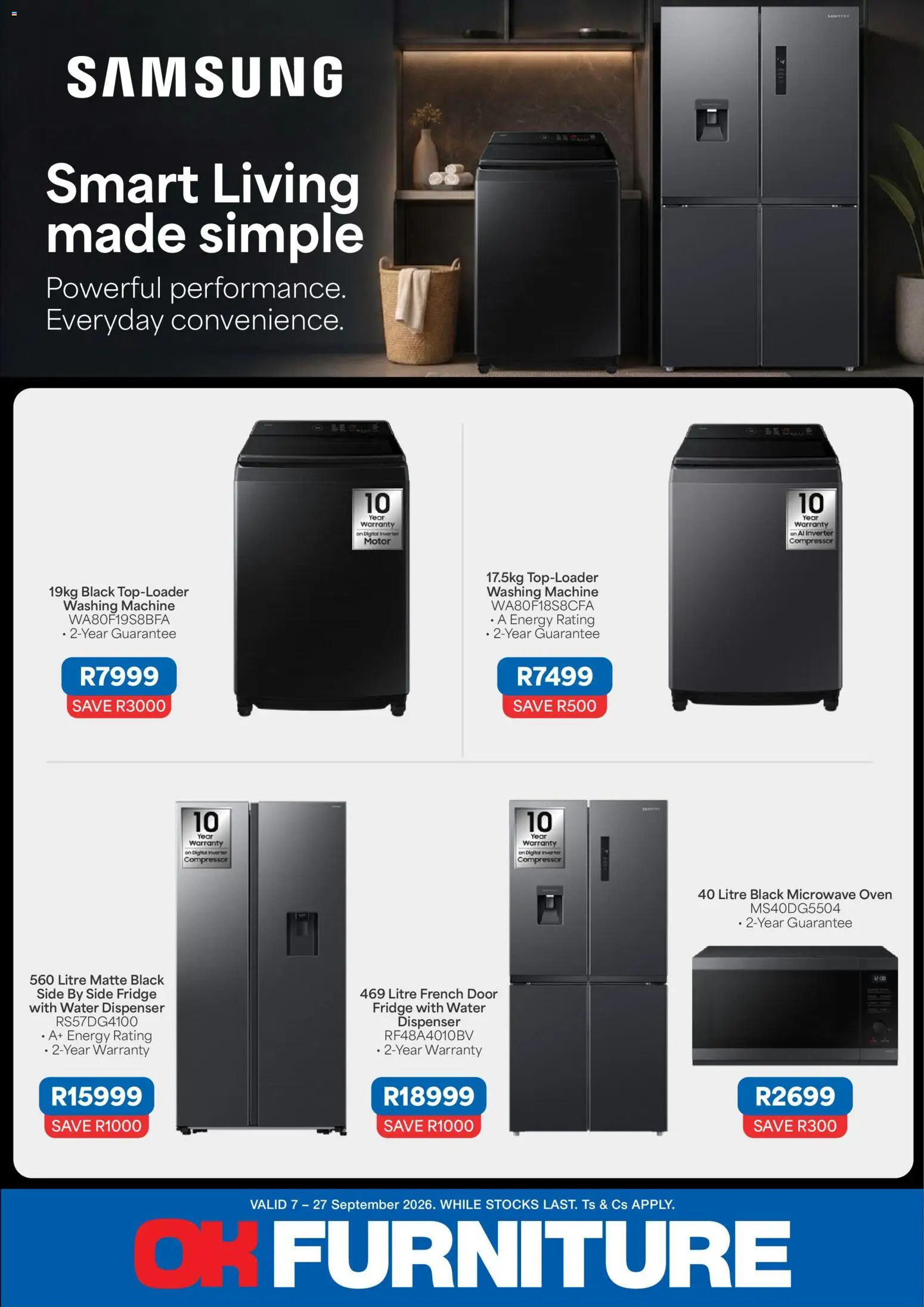 Preview of OK Furniture flyer valid from 07/09/2026