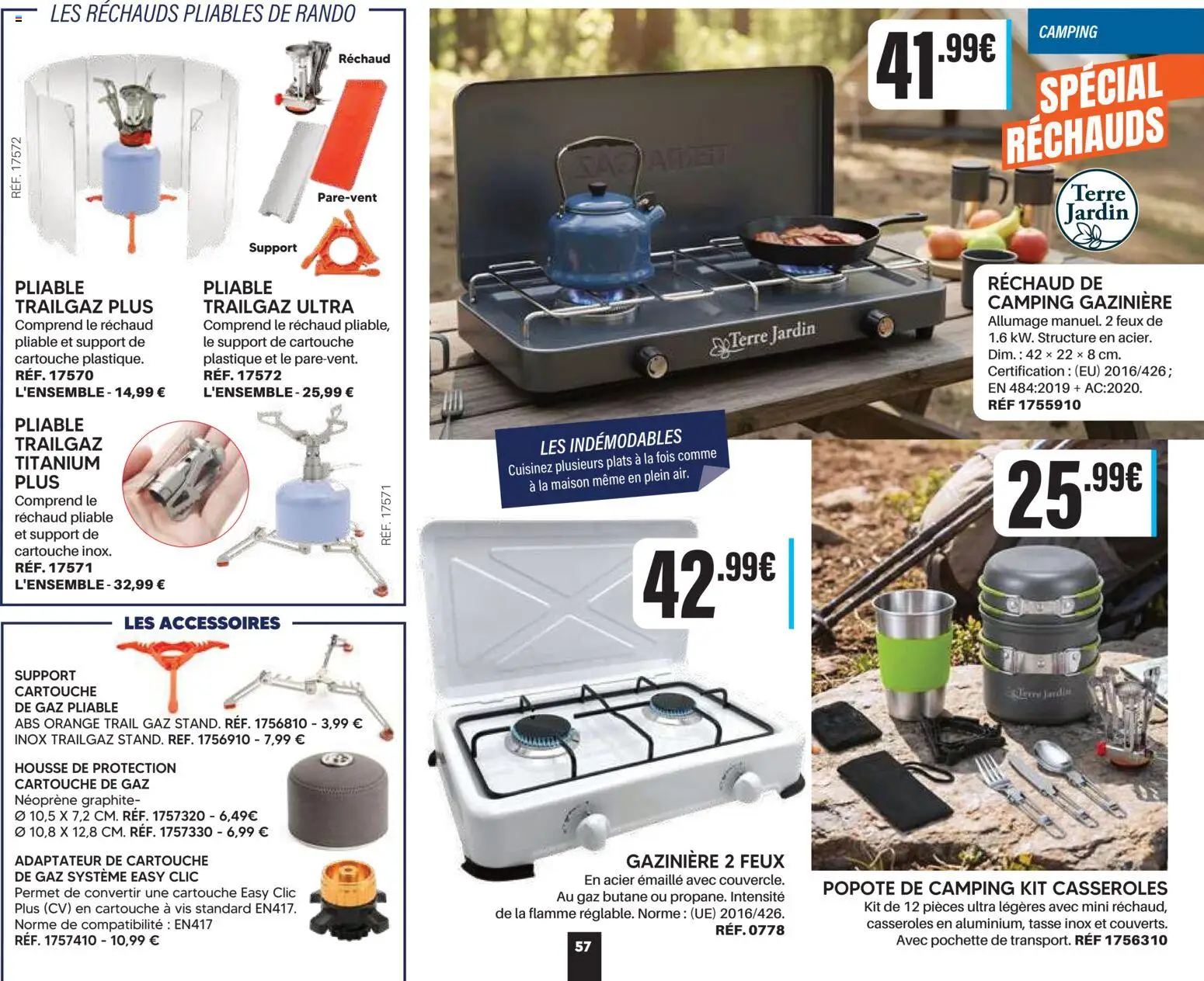 Prévisualisation de Shopix Catalogue Autome-Hiver 2026/2027 du magasin Shopix formulaire valide 01/09/2026 - Orange, Camping, Adaptateur, Casseroles, Gazinière, Cartouche, Réchaud