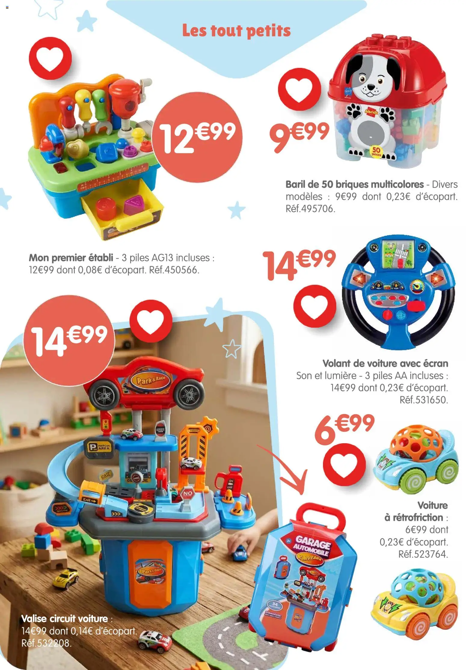 Prévisualisation de B&M catalogue Pays des jouets du magasin B&M formulaire valide 28/10/2026 - Garage, Valise, Piles AA, Briques, Piles