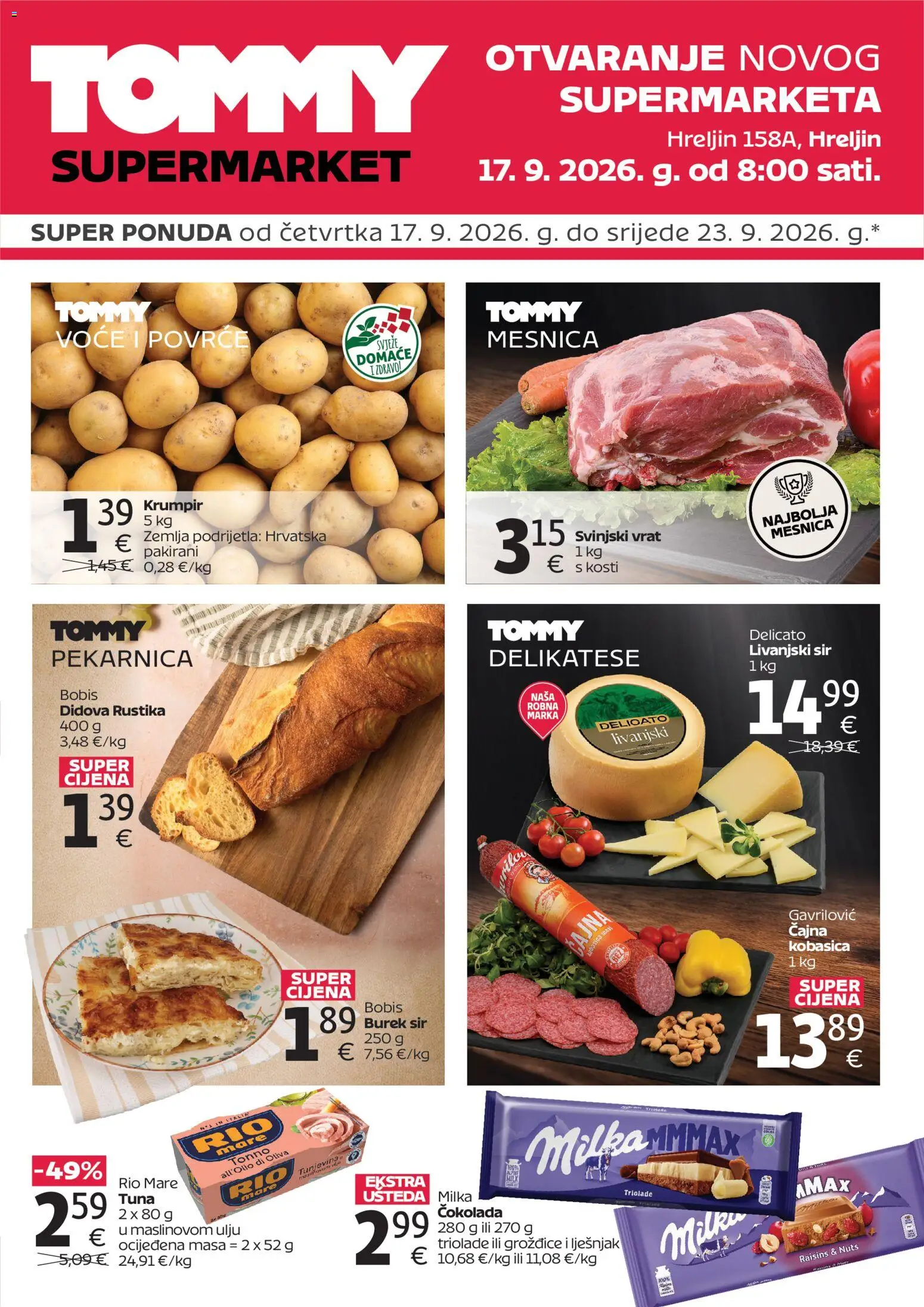 Pregled letka Tommy Katalog trgovine Tommy vrijedi od 17.09.2026