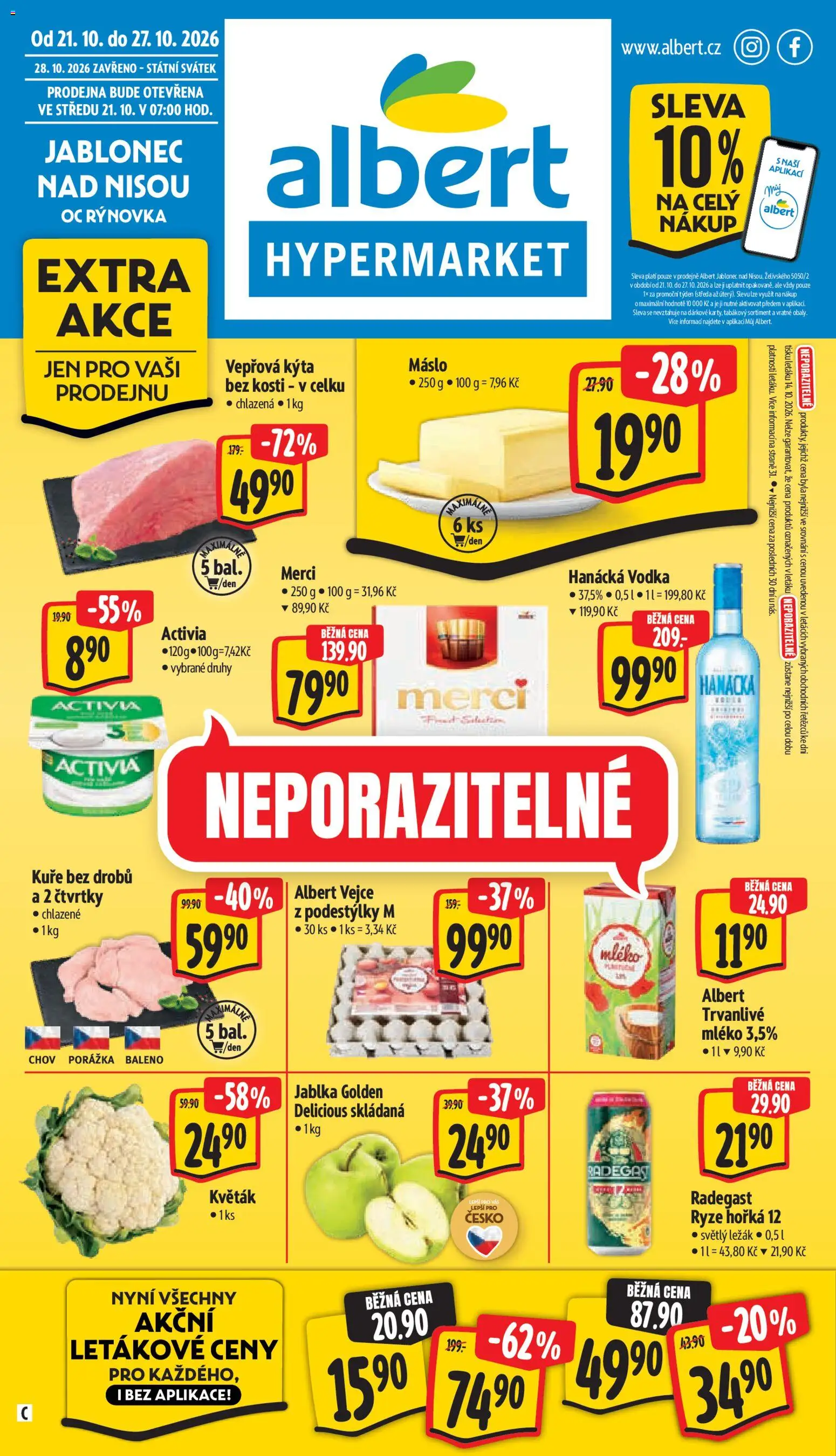 Náhled nabídky: Albert Albert leták - Hypermarket Jablonec nad Tisou platný od 21.10.2026