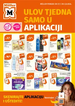 Pregled letka Müller Ponude trgovine Müller vrijedi od 27.07.2026