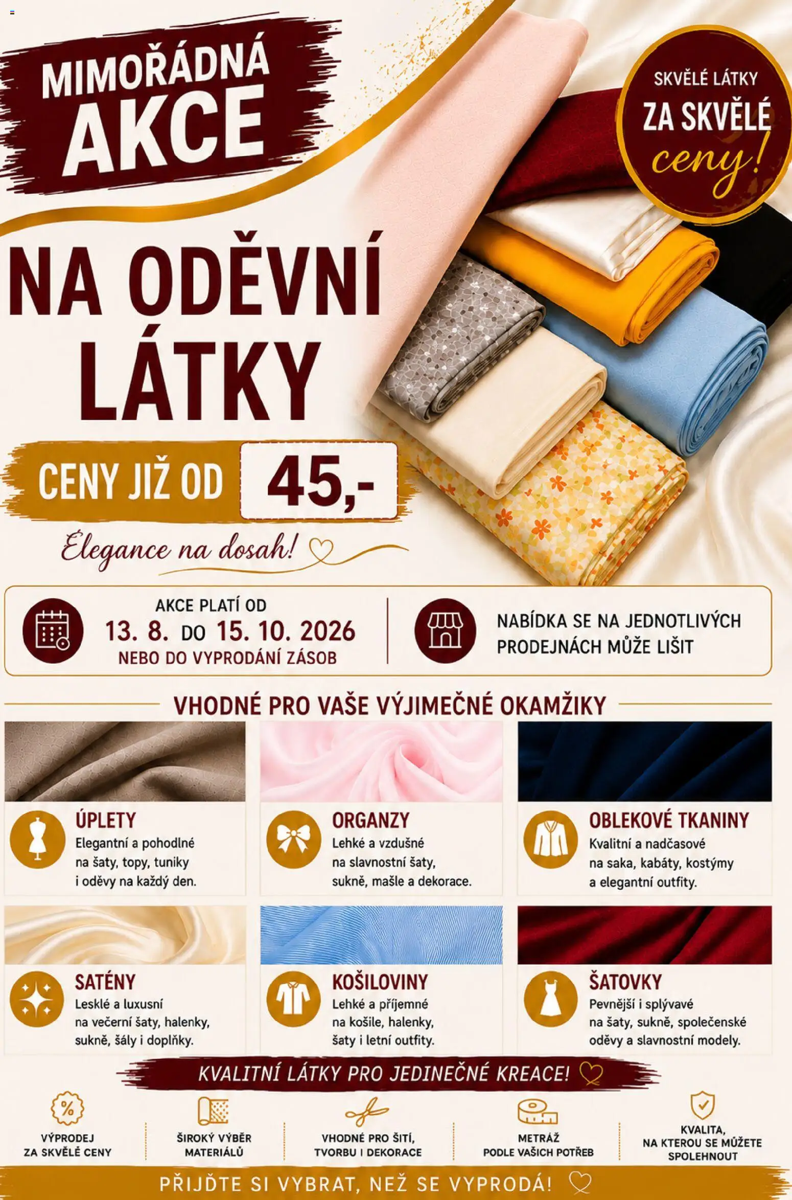 Náhled nabídky: Prior Prior - Akční Nabídka Oděvních A Bytových Látek platný od 13.08.2026