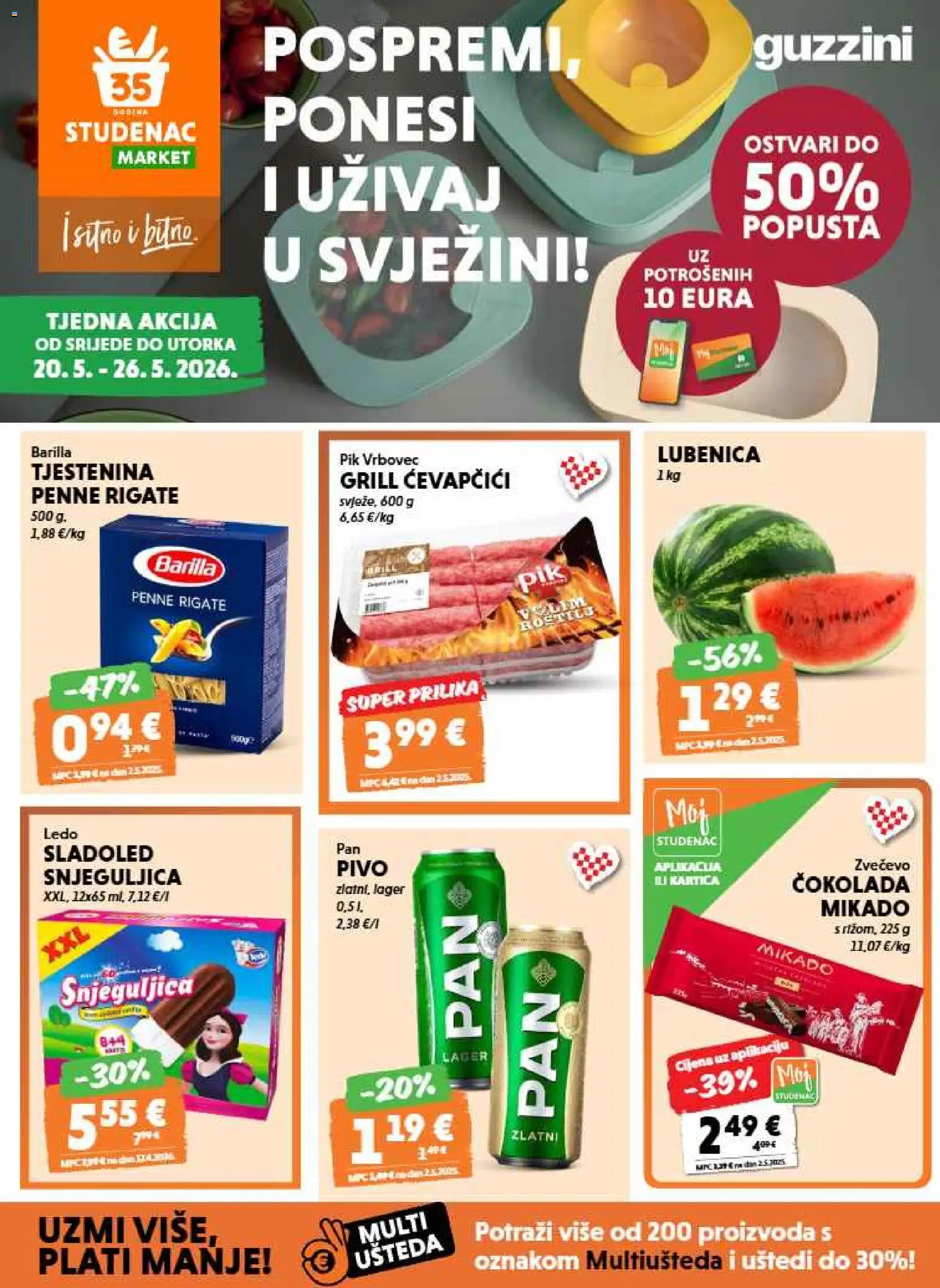 Pregled letka Studenac Katalog trgovine Studenac vrijedi od 20.05.2026