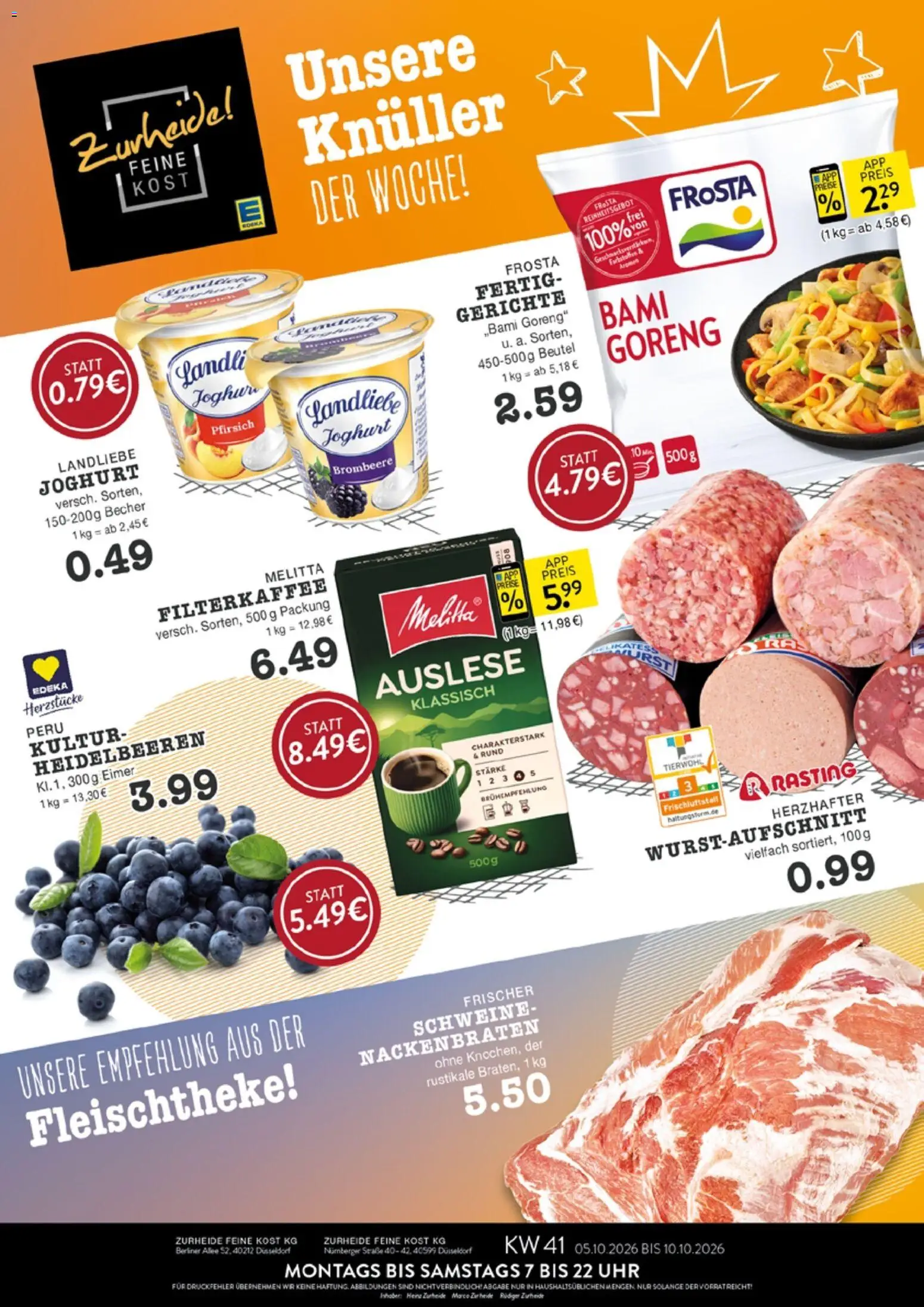 Vorschau von dem Prospekt des Geschäftes Edeka Zurheide, gültig ab dem 05.10.2026