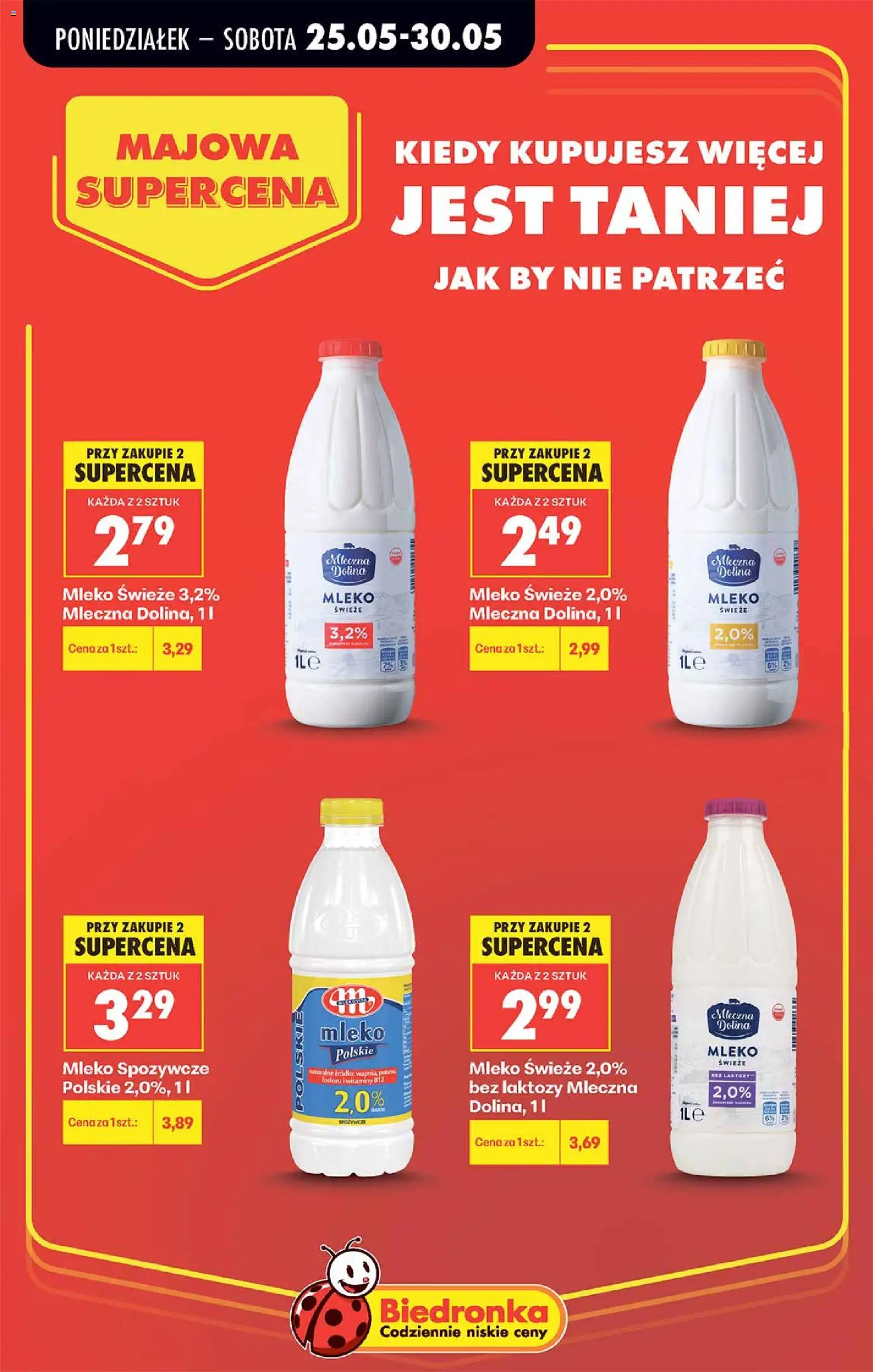 Pogląd gazetki "Biedronka gazetka - Majowa supercena" ze sklepu Biedronka ważnej od 25.05.2026
