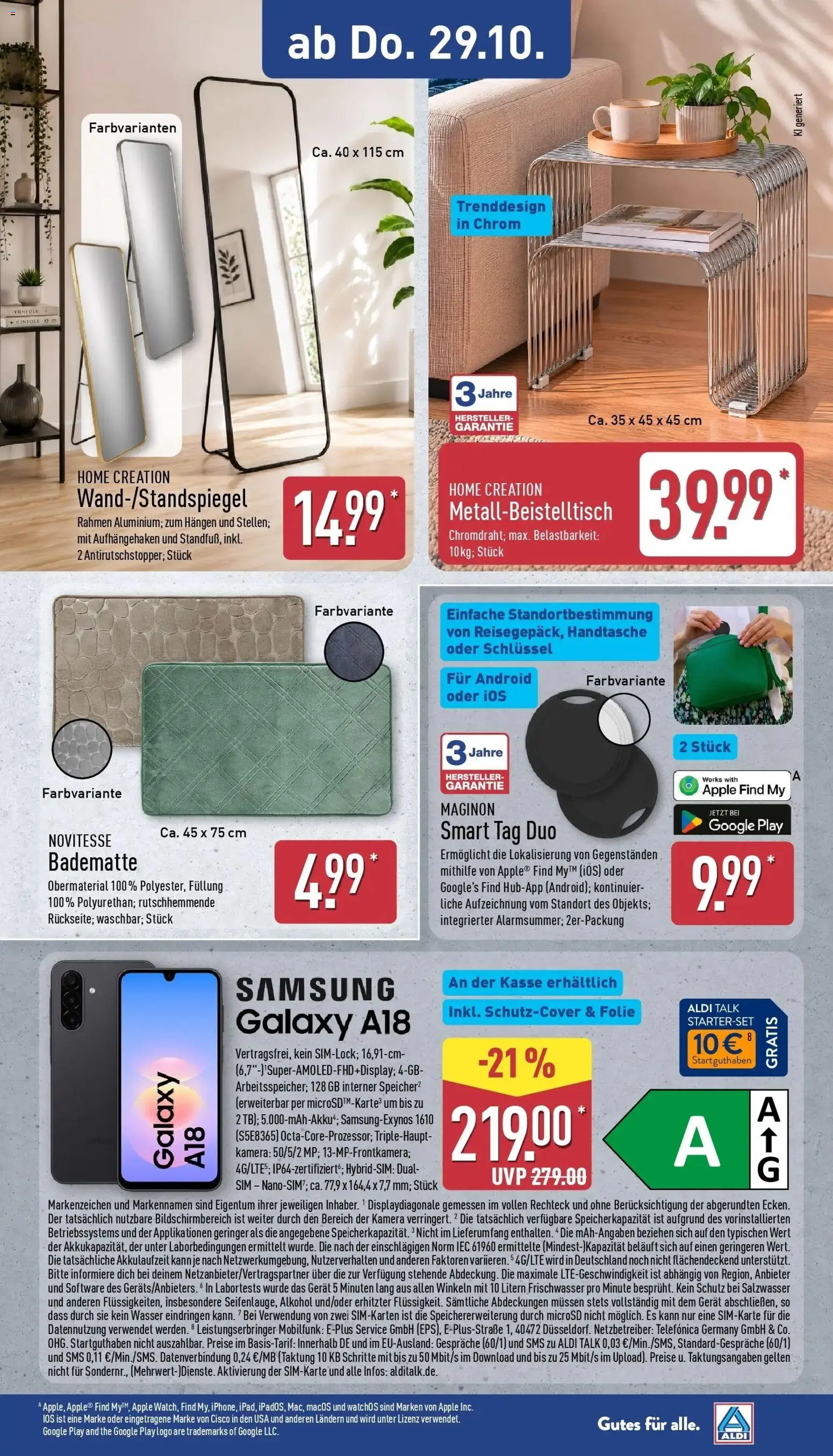 Vorschau von dem Prospekt des Geschäftes Aldi, gültig ab dem 26.10.2026