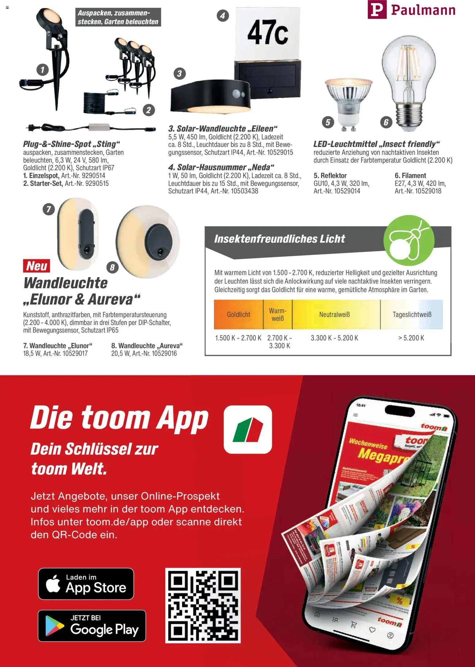 Vorschau von dem Prospekt des Geschäftes Toom Baumarkt, gültig ab dem 01.01.2026 - Wandleuchte