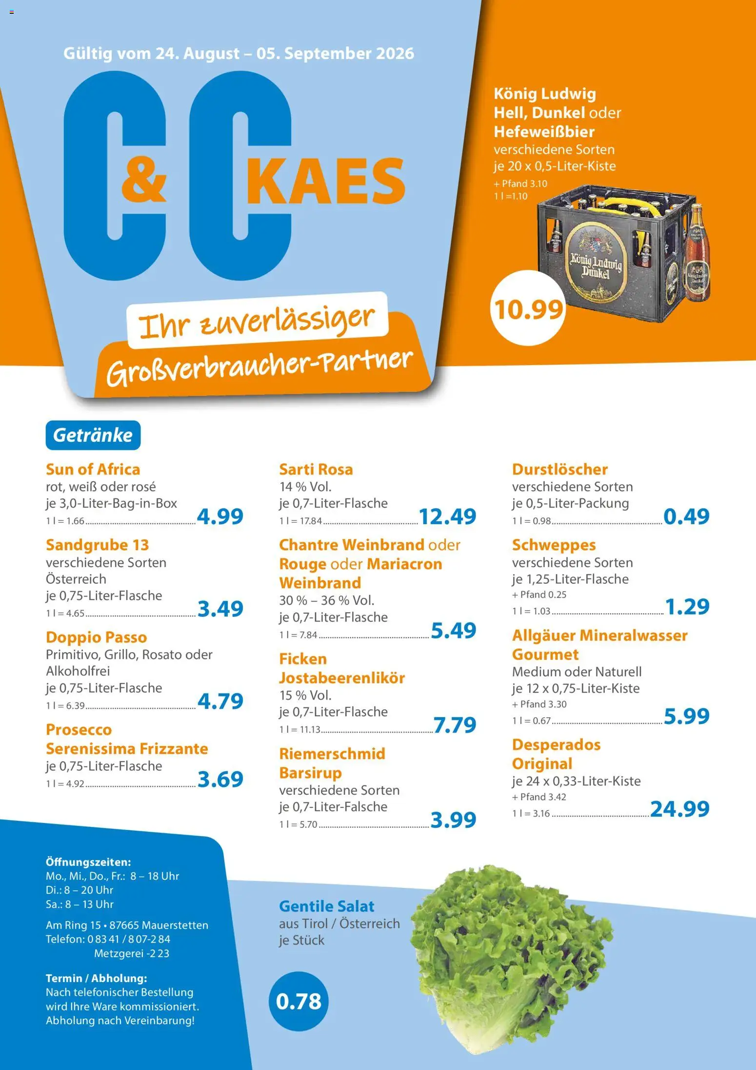 Vorschau von dem Prospekt des Geschäftes C&C, gültig ab dem 24.08.2026