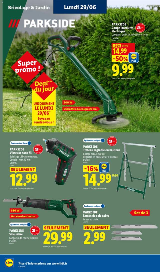 Nouveau catalogue Lidl à partir du 25/06