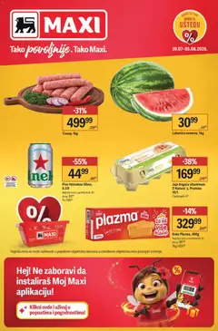 Pregled Maxi kataloga - važi od 30.07.2026