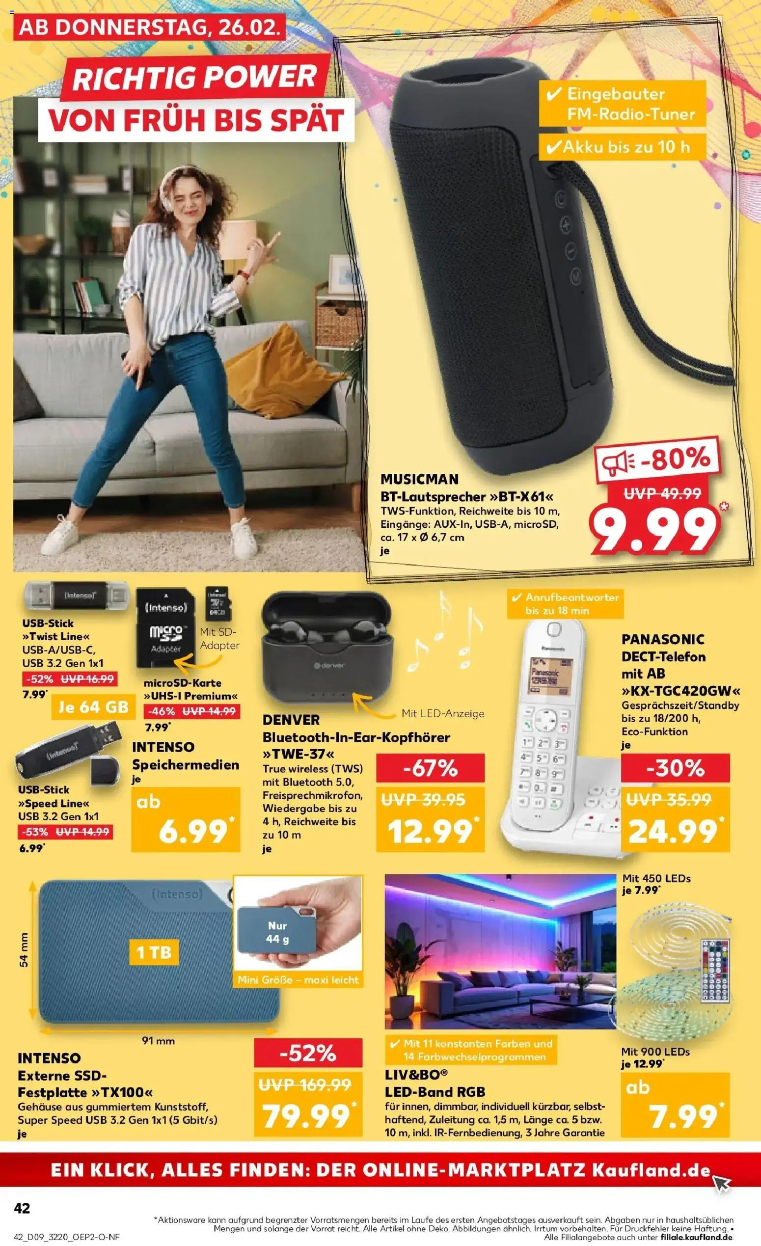 Vorschau von dem Prospekt des Geschäftes Kaufland, gültig ab dem 26.02.2026 - Panasonic, USB, Adapter