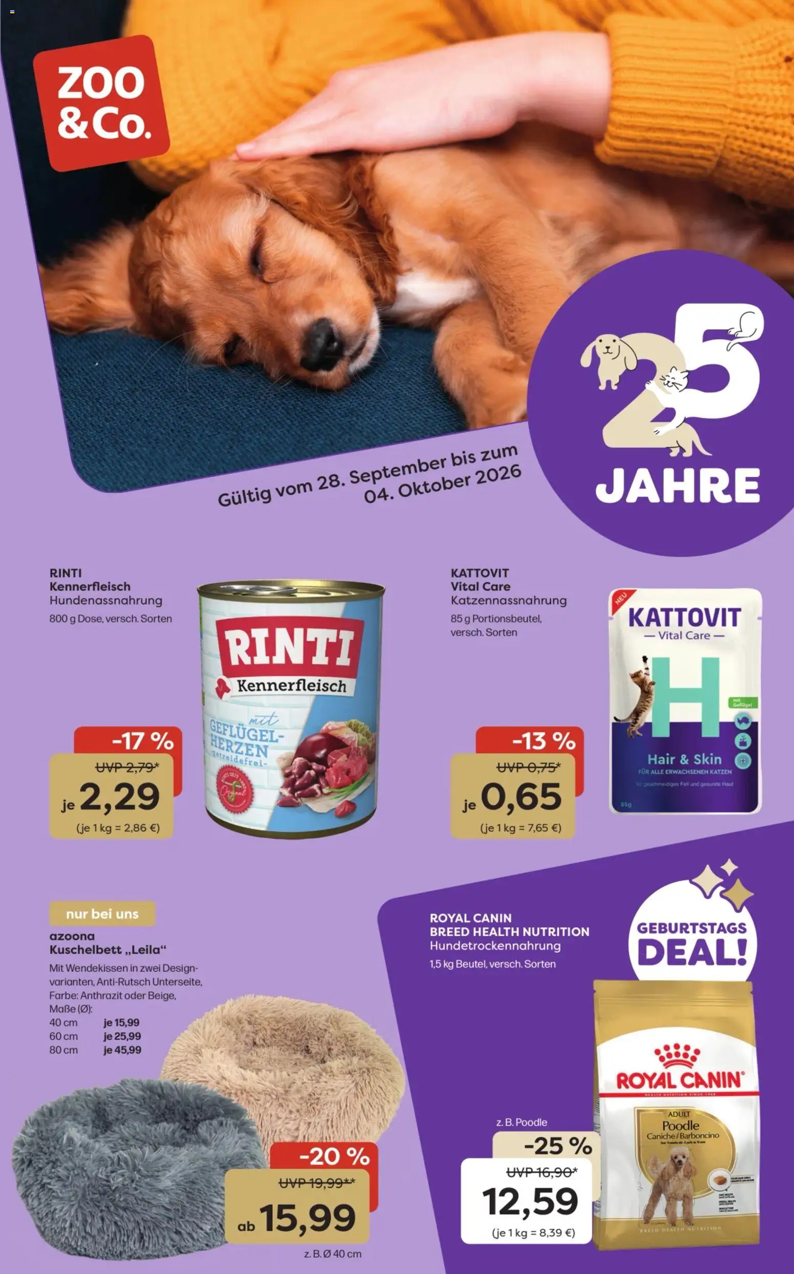 Vorschau von dem Prospekt des Geschäftes Zoo & co, gültig ab dem 28.09.2026