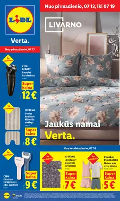 LIDL parduotuvės leidinio LIDL leidinys - Ne maisto prekių pasiūlymai galiojančio nuo 2026.07.13 peržiūra