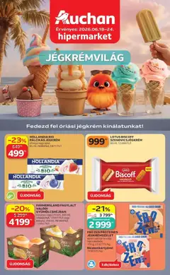 Ajánlatok - Auchan Jégkrémvilág Kecskemét megtekintése, amely érvényes 2026.06.18.-től