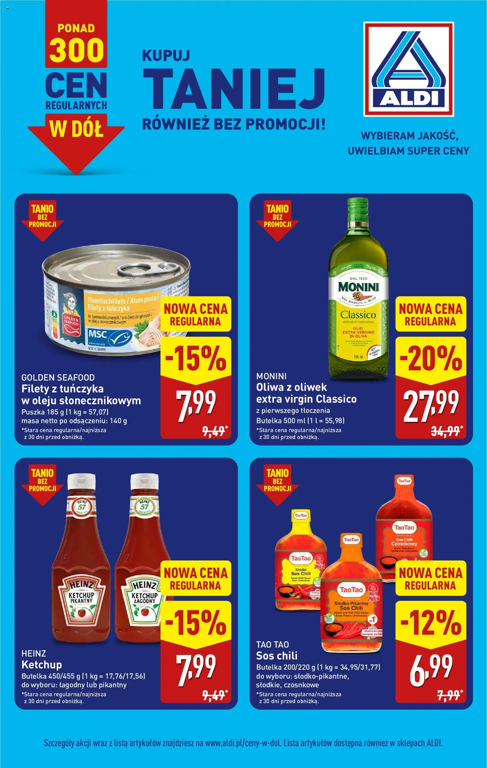 Pogląd gazetki "Aldi gazetka - Ceny w dół" ze sklepu Aldi ważnej od 14.09.2026
