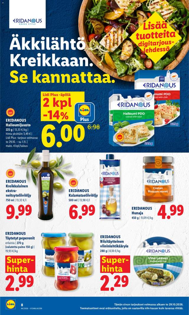 Uusi Lidl tarjouslehti alkaen 29/10