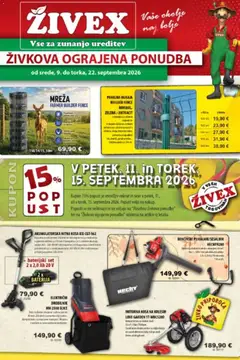 Predogled kataloga iz trgovine Živex veljaven od 09.09.2026
