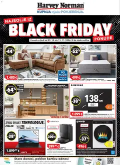 Pregled letka Harvey Norman Black Friday trgovine Harvey Norman vrijedi od 29.10.2026