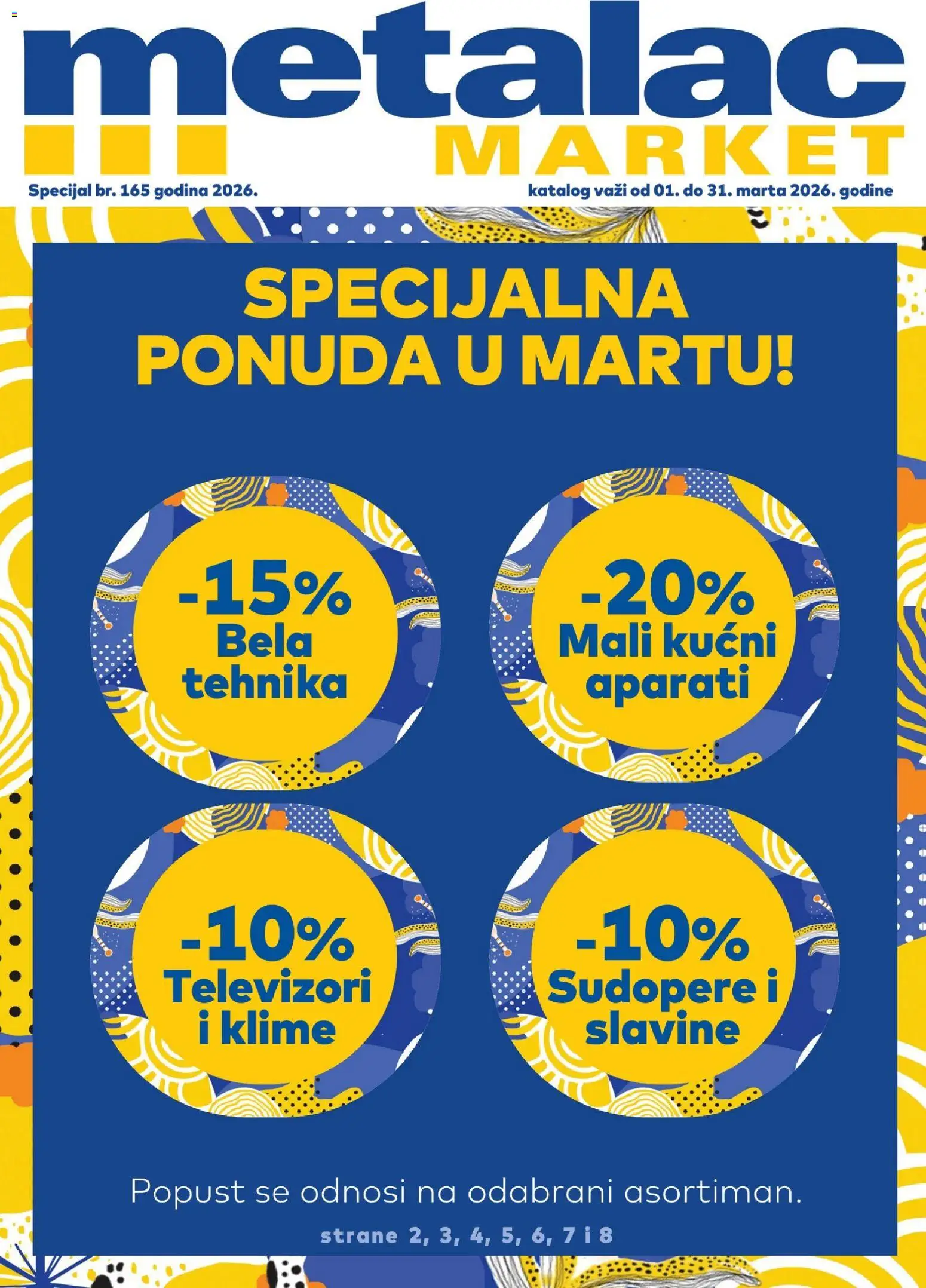 Pregled Metalac Market kataloga - važi od 01.03.2026